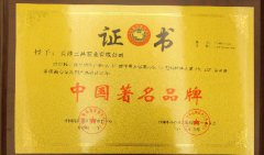 Certificate of China Famous Brand